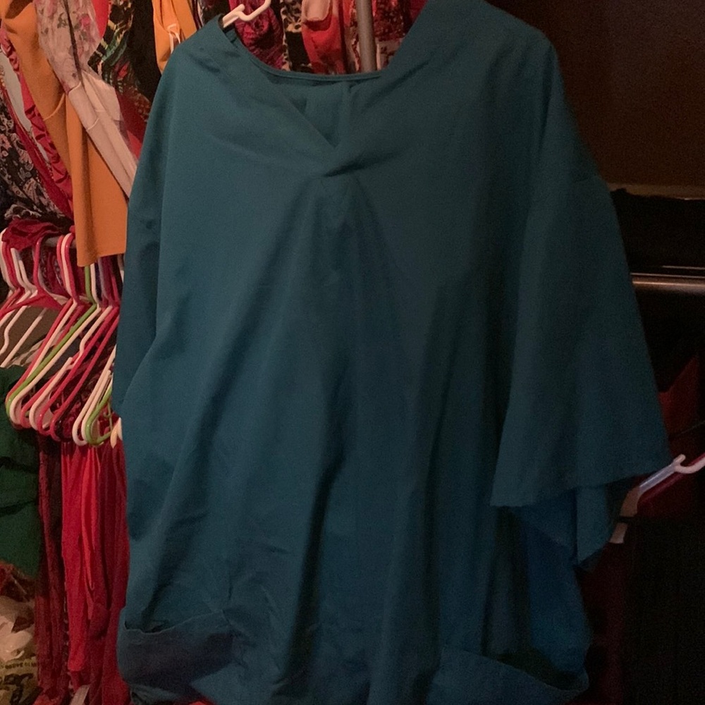 Natural uniforms size 5x scrub set dark teal